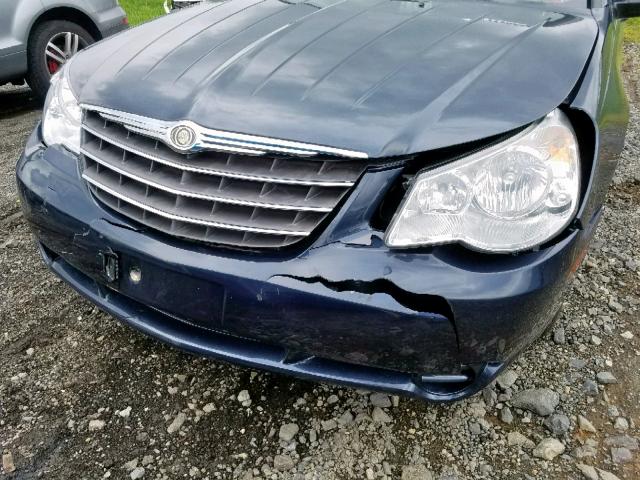 1C3LC56R68N100601 - 2008 CHRYSLER SEBRING TO BLUE photo 9