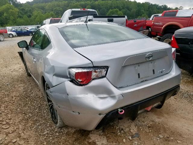 JF1ZNAA13D1712031 - 2013 TOYOTA SCION FR-S SILVER photo 3