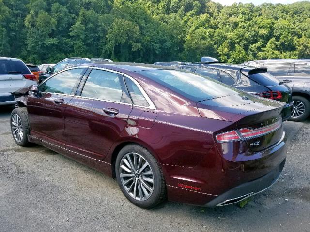 3LN6L5D90HR662501 - 2017 LINCOLN MKZ SELECT RED photo 3