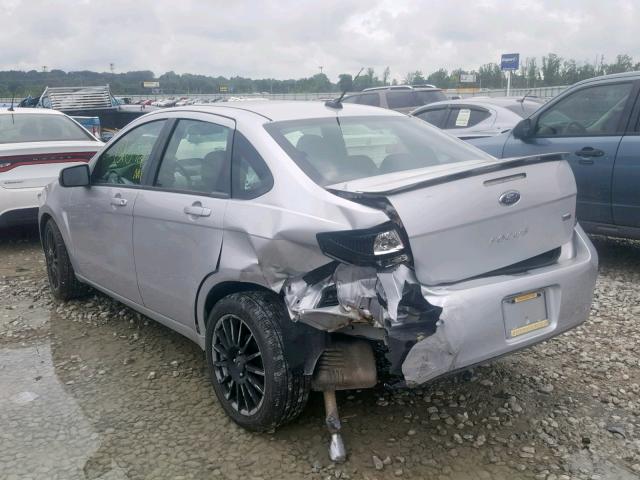 1FAHP3GN7AW114745 - 2010 FORD FOCUS SES GRAY photo 3