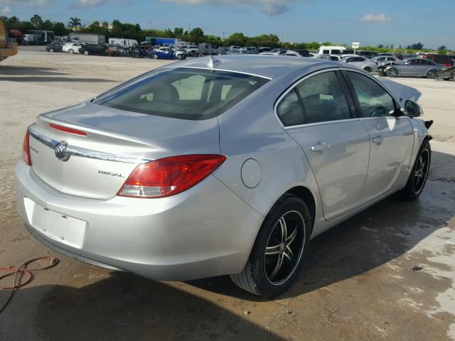 2G4GR5EK6C9149790 - 2012 BUICK REGAL SILVER photo 4