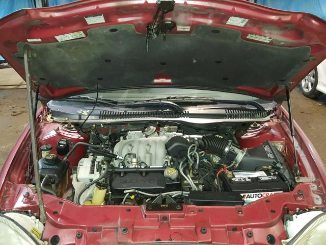 1MELM50U5TG611816 - 1996 MERCURY SABLE GS RED photo 7