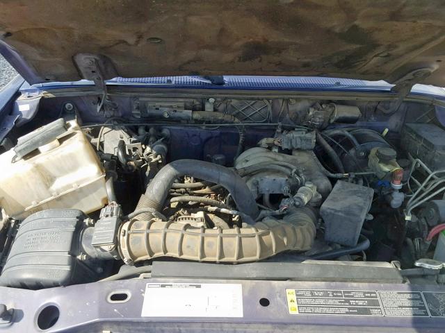 4F4YR16U91TM01837 - 2001 MAZDA B3000 CAB BLUE photo 7