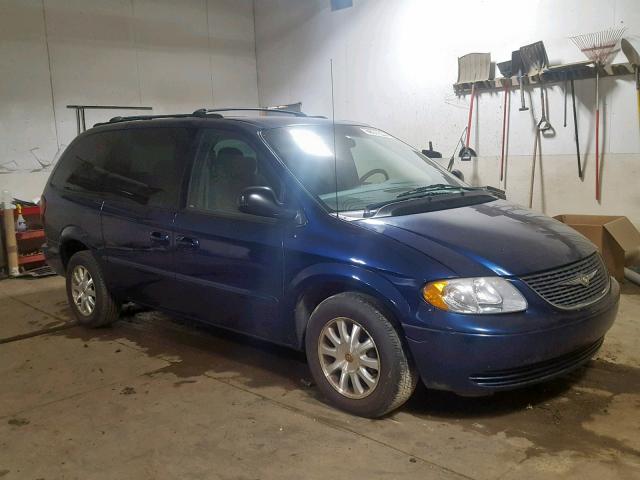 2C8GP74L42R638895 - 2002 CHRYSLER TOWN & COU BLUE photo 1