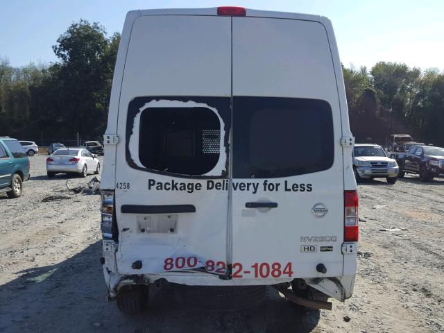 1N6BF0LY2EN109821 - 2014 NISSAN NV 2500 WHITE photo 9