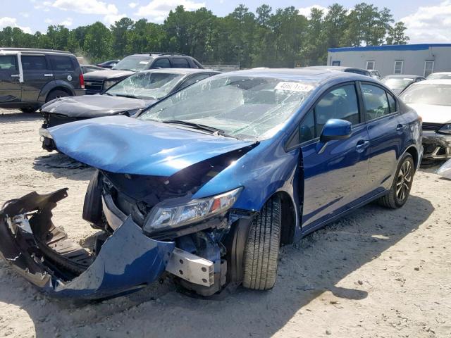 19XFB2F89DE097709 - 2013 HONDA CIVIC EX BLUE photo 2