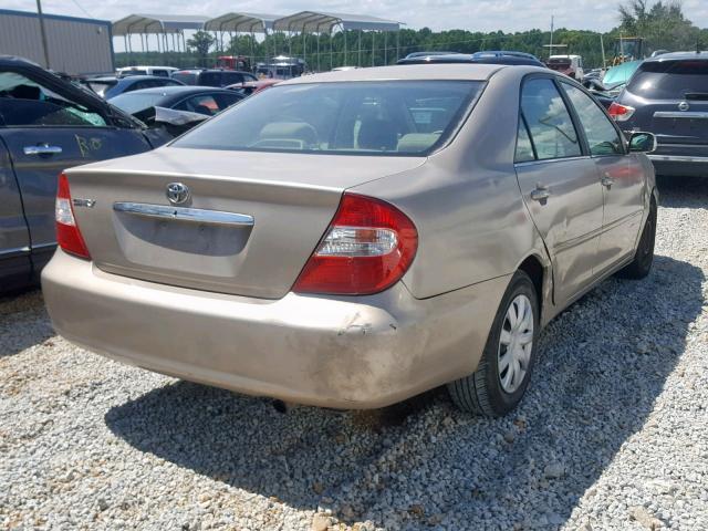 4T1BE32K64U898804 - 2004 TOYOTA CAMRY LE GOLD photo 4