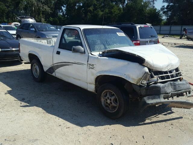 1B7FL26G2SW952113 - 1995 DODGE DAKOTA WHITE photo 1