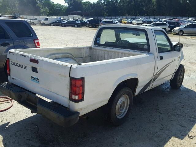 1B7FL26G2SW952113 - 1995 DODGE DAKOTA WHITE photo 4