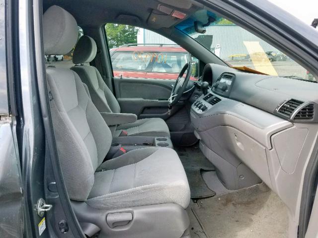 5FNRL3H26AB046781 - 2010 HONDA ODYSSEY LX GRAY photo 6