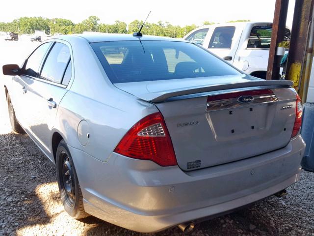 3FAHP0KCXAR238970 - 2010 FORD FUSION SPO SILVER photo 3