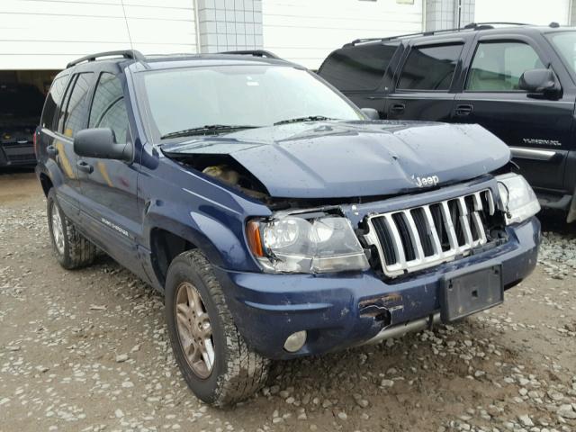 1J4GW48SX4C105881 - 2004 JEEP GRAND CHER BLUE photo 1