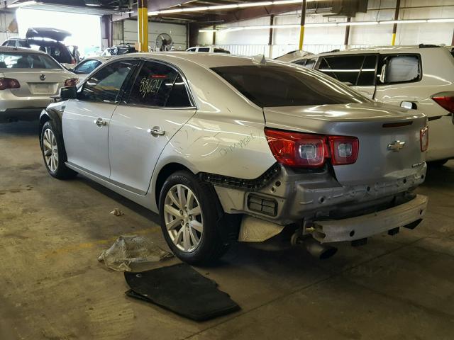 1G11H5SA8DF169646 - 2013 CHEVROLET MALIBU LTZ SILVER photo 3