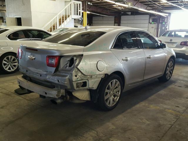 1G11H5SA8DF169646 - 2013 CHEVROLET MALIBU LTZ SILVER photo 4