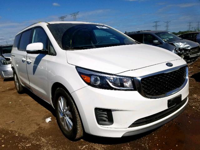 KNDMB5C10G6199152 - 2016 KIA SEDONA LX WHITE photo 1