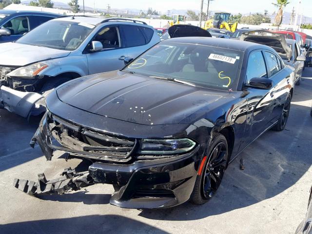 2C3CDXBG3JH126195 - 2018 DODGE CHARGER SX BLACK photo 2