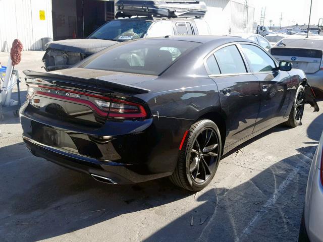 2C3CDXBG3JH126195 - 2018 DODGE CHARGER SX BLACK photo 4