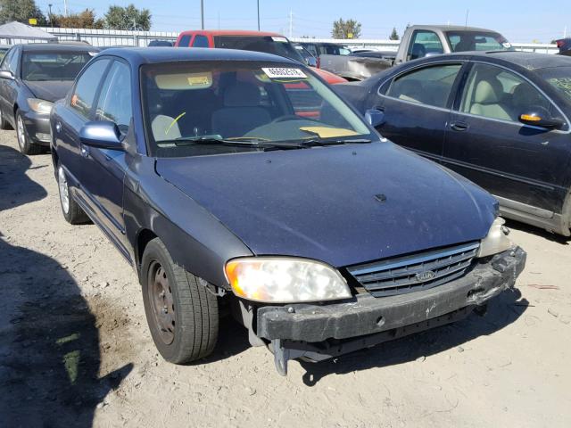 KNAFB121625187747 - 2002 KIA SPECTRA BA BLUE photo 1