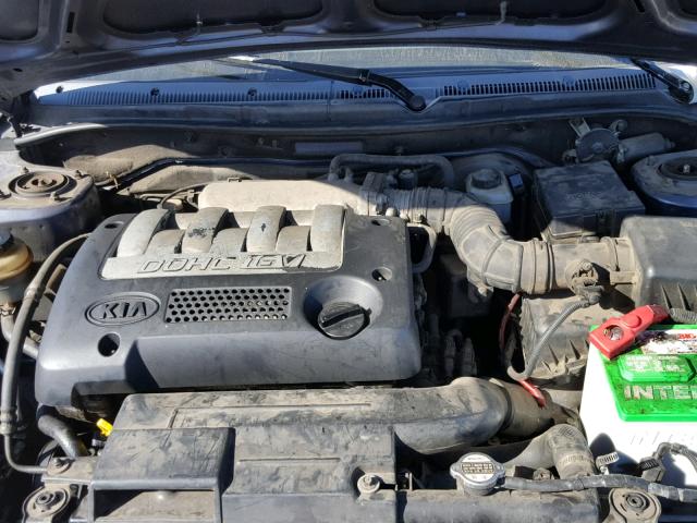 KNAFB121625187747 - 2002 KIA SPECTRA BA BLUE photo 7