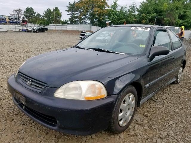 1HGEJ6120WL129712 - 1998 HONDA CIVIC DX BLACK photo 2