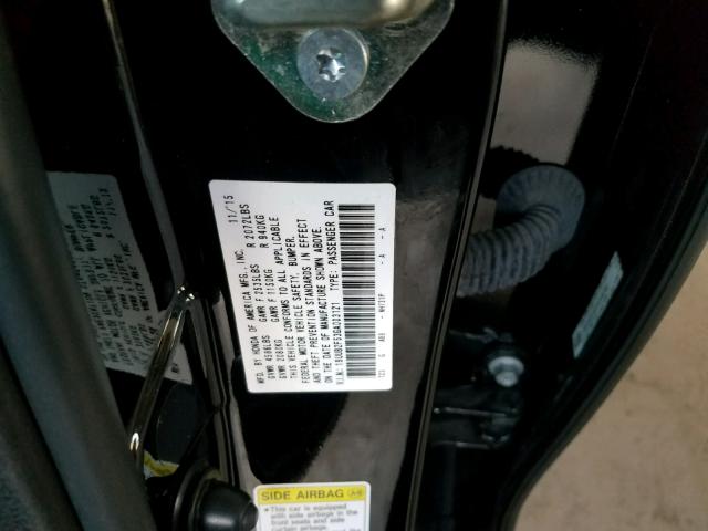 19UUB2F53GA003121 - 2016 ACURA TLX TECH BLACK photo 10