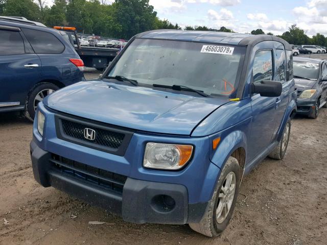 5J6YH187X6L010300 - 2006 HONDA ELEMENT EX BLUE photo 2