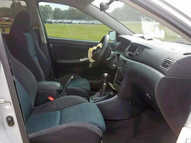 2T1BY32E95C319986 - 2005 TOYOTA COROLLA XR 银色 照片 5