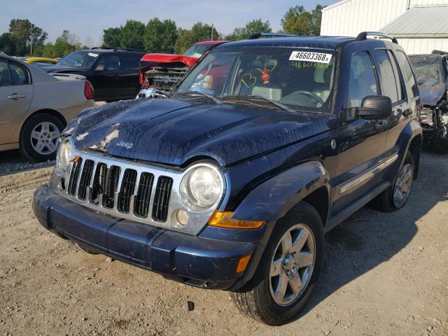 1J4GL58K15W650737 - 2005 JEEP LIBERTY LI BLUE photo 2