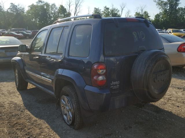 1J4GL58K15W650737 - 2005 JEEP LIBERTY LI BLUE photo 3