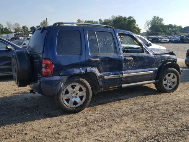 1J4GL58K15W650737 - 2005 JEEP LIBERTY LI BLUE photo 9