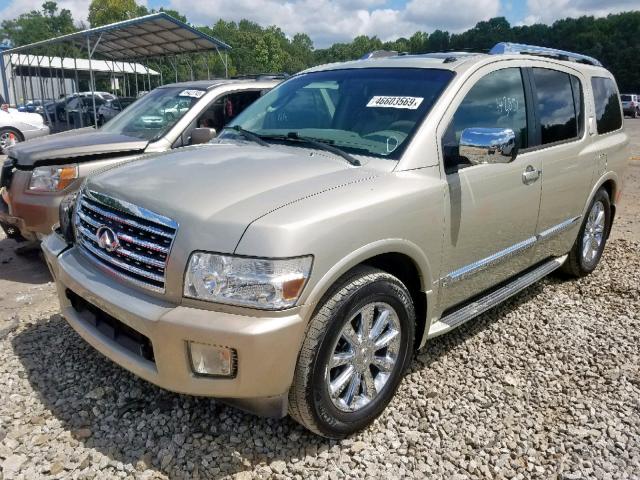 5N3AA08D28N903809 - 2008 INFINITI QX56 GOLD photo 2