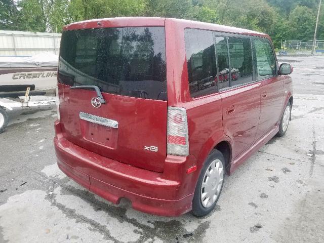 JTLKT324064125507 - 2006 TOYOTA SCION XB 红色 照片 4