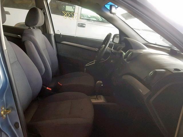 KL1TD56657B108369 - 2007 CHEVROLET AVEO BASE 蓝色 照片 5