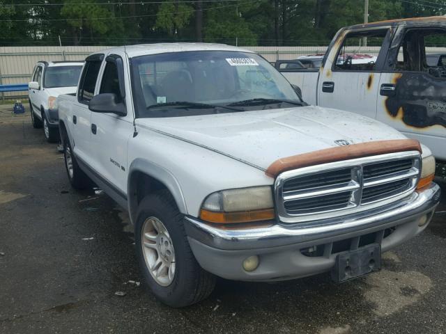 1B7GL2AN71S214310 - 2001 DODGE DAKOTA QUA WHITE photo 1