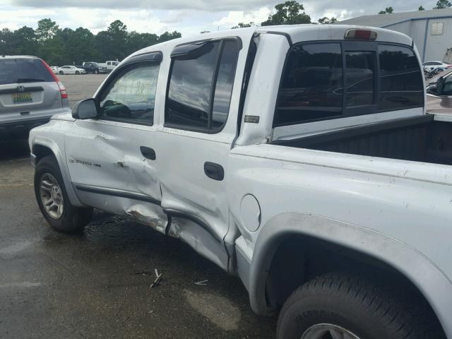 1B7GL2AN71S214310 - 2001 DODGE DAKOTA QUA WHITE photo 10