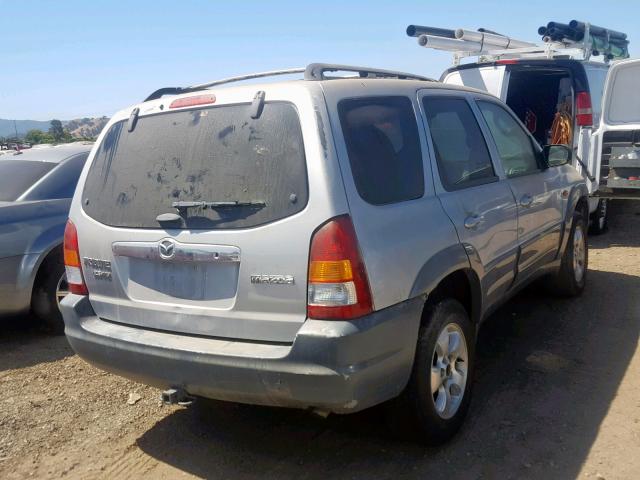 4F2CU08101KM07854 - 2001 MAZDA TRIBUTE LX SILVER photo 4