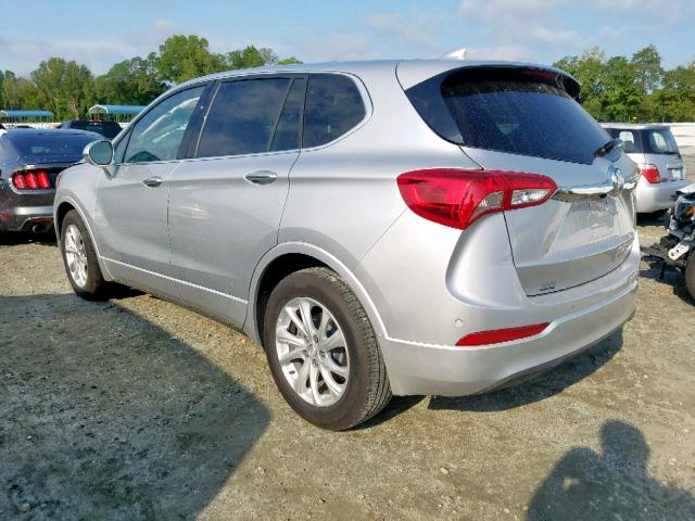 LRBFXBSA3KD009115 - 2019 BUICK ENVISION P SILVER photo 3