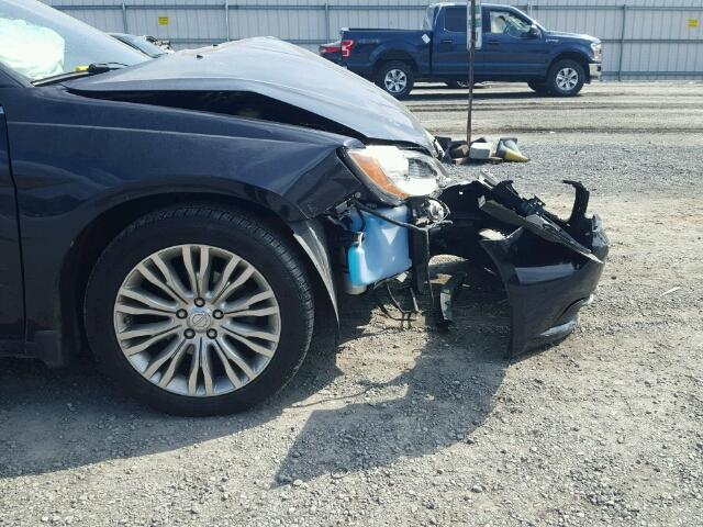 1C3BC7EG8BN535828 - 2011 CHRYSLER 200 LIMITE BLUE photo 9