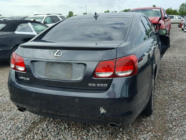 JTHBE96S880039999 - 2008 LEXUS GS 350 GRAY photo 4