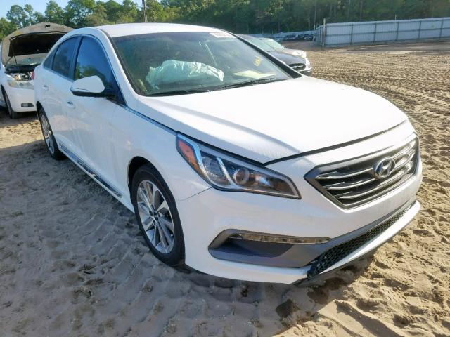 5NPE34AF4FH033893 - 2015 HYUNDAI SONATA SPO WHITE photo 1