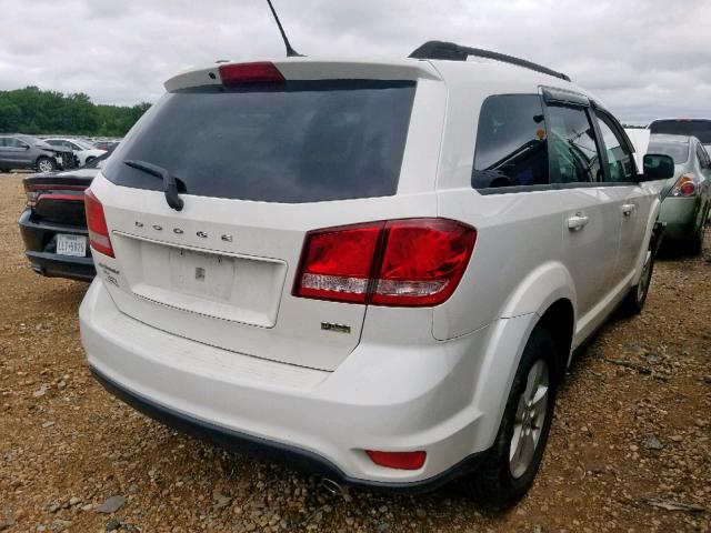 3D4PG1FG8BT551967 - 2011 DODGE JOURNEY MA WHITE photo 4