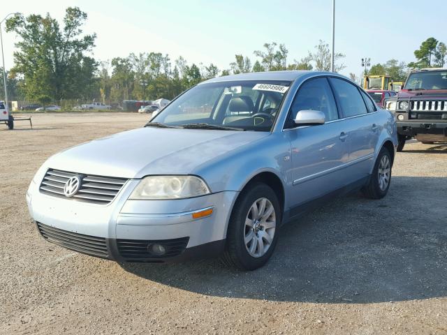 WVWPD63BX2P179211 - 2002 VOLKSWAGEN PASSAT GLS BLUE photo 2