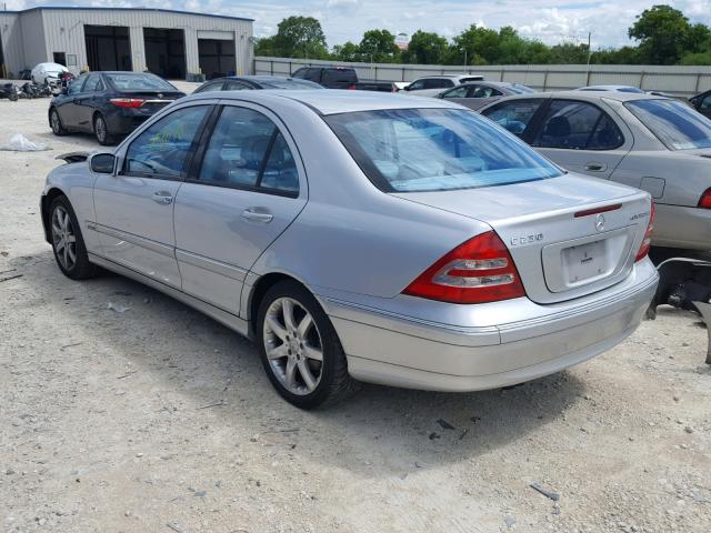 WDBRF40J64F482562 - 2004 MERCEDES-BENZ C 230K SPO SILVER photo 3