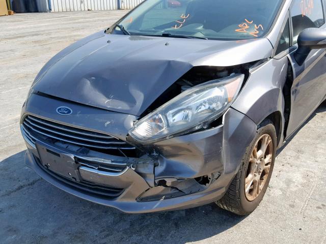 3FADP4BJ8EM221009 - 2014 FORD FIESTA SE GRAY photo 9