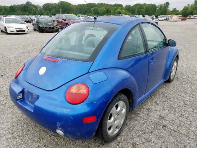 3VWCB21C42M432549 - 2002 VOLKSWAGEN NEW BEETLE BLUE photo 4
