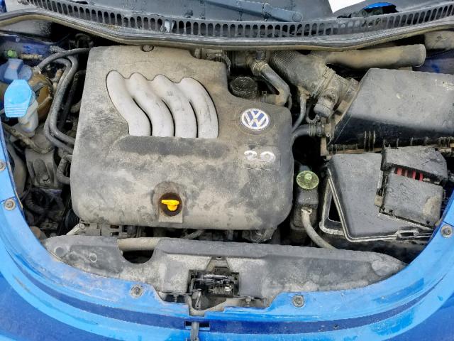 3VWCB21C42M432549 - 2002 VOLKSWAGEN NEW BEETLE BLUE photo 7