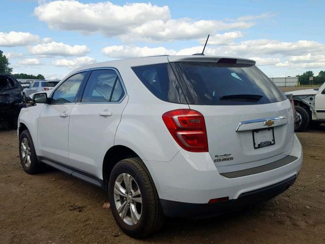 2GNALBEK4H1578224 - 2017 CHEVROLET EQUINOX LS WHITE photo 3