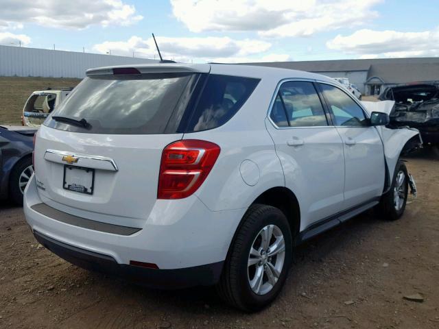 2GNALBEK4H1578224 - 2017 CHEVROLET EQUINOX LS WHITE photo 4