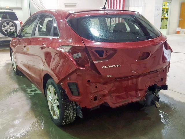 KMHD35LH4EU177590 - 2014 HYUNDAI ELANTRA GT RED photo 3