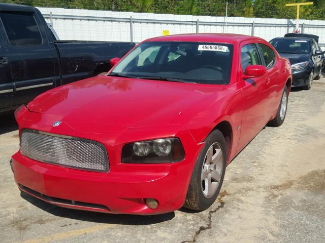 2B3KA33V99H595178 - 2009 DODGE CHARGER SX RED photo 2